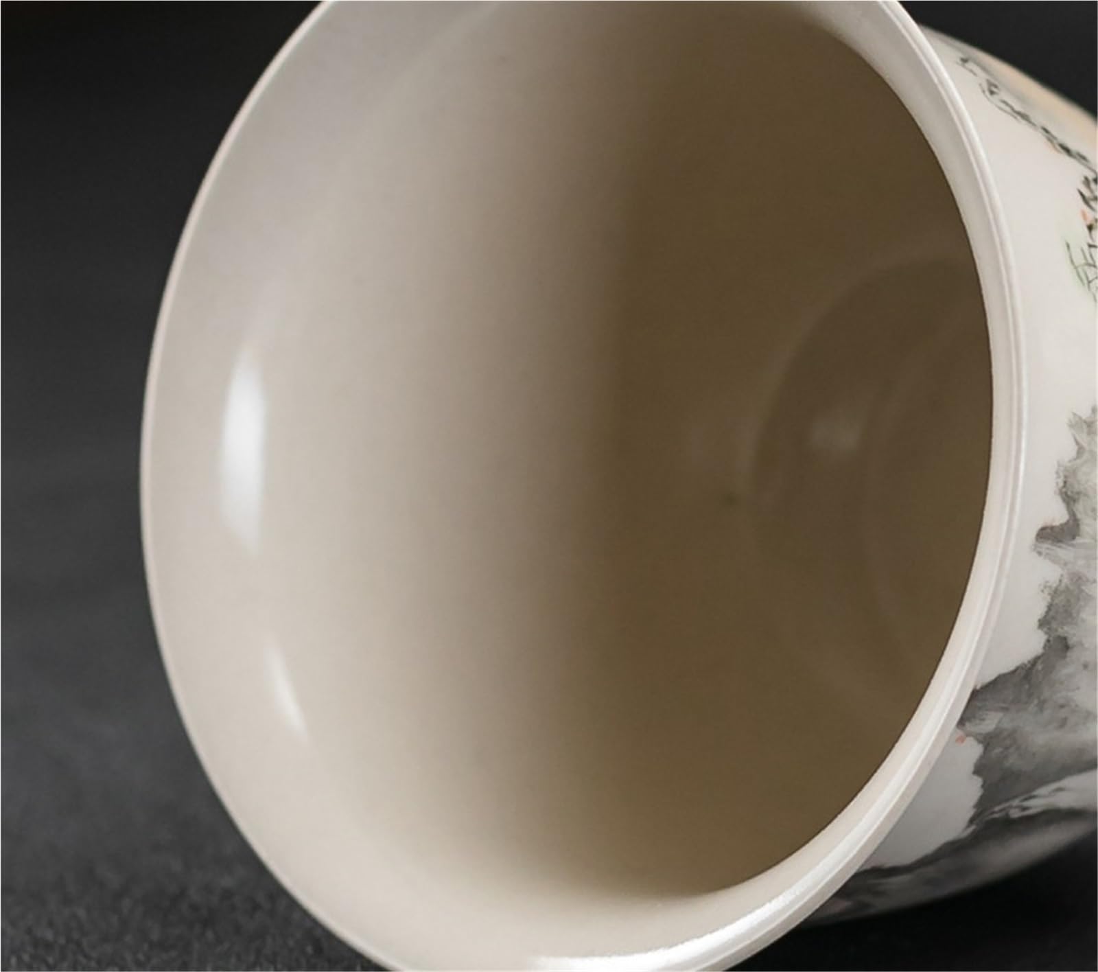 Ręcznie robiona kaligrafia Gaiwan retro trawa drewno popiół krajobraz herbata Tureen gospodarstwo domowe herbata warzenie pokrywa miska ozdoby do herbaty