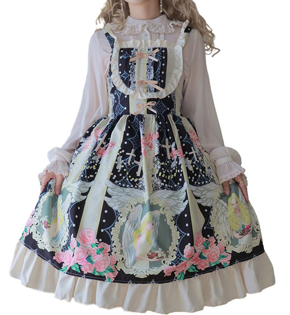 Amazon.co.jp: ロリータ JSKワンピース+ブラウズ ゴスロリ コスプレ 森 