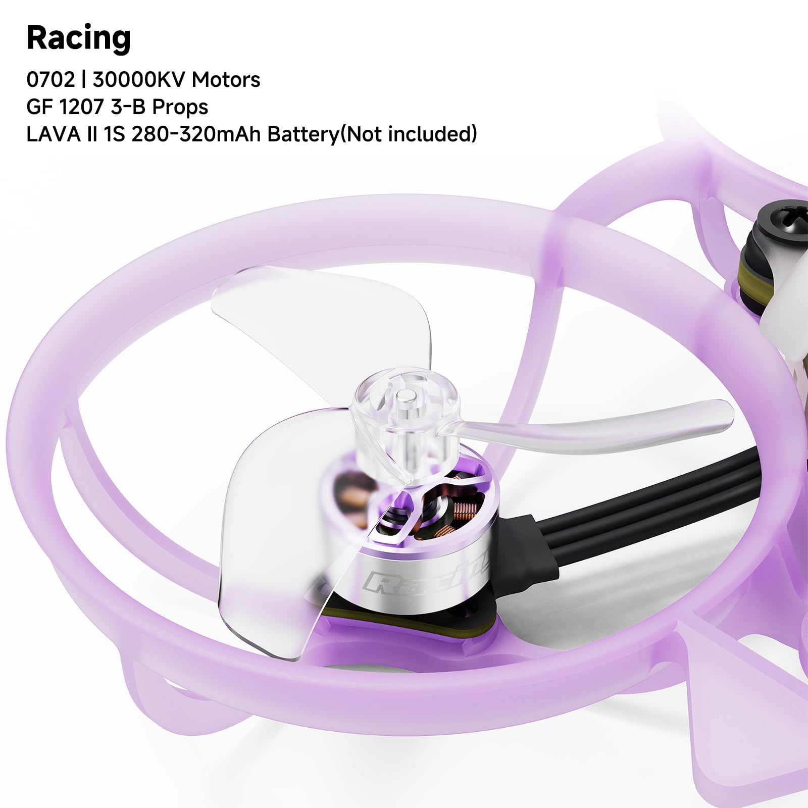 BETAFPV Air65 II Brushless Whoop Quadcopter Ultralight for 1S FPV Racing | 65mm FPV Drone, Compatible with Matrix 1S 5IN1 II FC, 0702 30000KV Motor, 1207 3-Blade Prop, C03 Camera, Air II Canopy&Frame