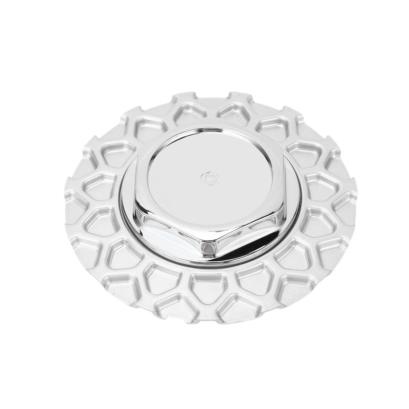 4 Pièces Capuchon Central de Roue 157mm Argent Structure Stable Forme de Ajustement Universel Capuchons de Moyeu de Jante de Voiture pour Véhicules Capuchon Central de
