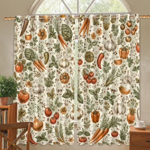 Rideaux occultants rustiques tomates carotte ail maison - 2