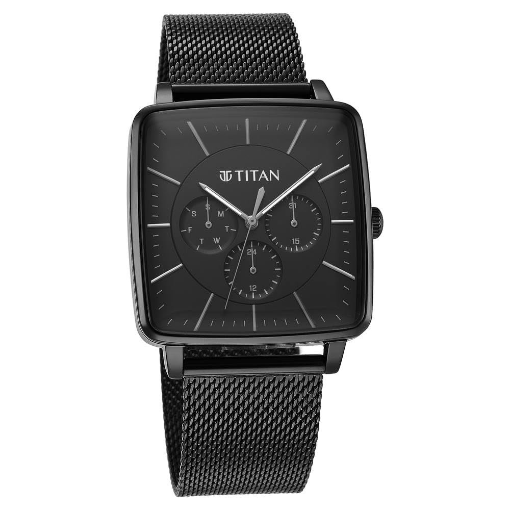 Titan Analog Black Dial Men's Watch 90147NM01 – ₹9,355