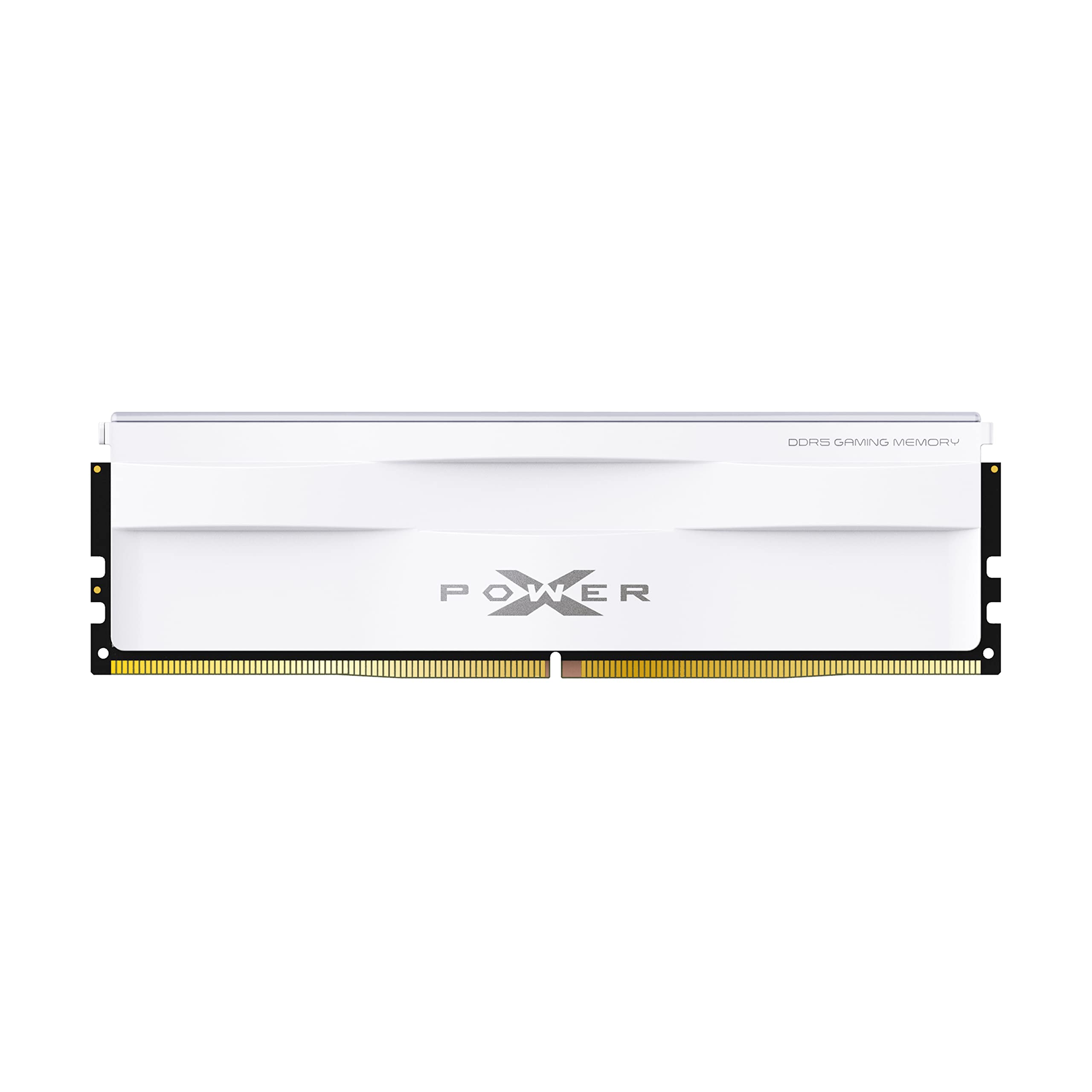Silicon Power Zenith Gaming DDR5 5600MT/s (PC5-44800) CL40 32GB AMD Expo/Intel XMP 3.0 Dual Pack 1.25V Desktop Unbuffered DIMM SP032GXLWU560FSG White 32GB (1x32GB) 5600MT/s White