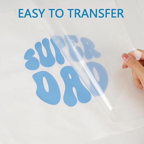 Miniatura 5 de Vinilo HTV para planchar de 12 pulgadas por 25 pies, rollo de vinilo de transferencia de calor para rollos de vinilo HTV para todas las máquinas