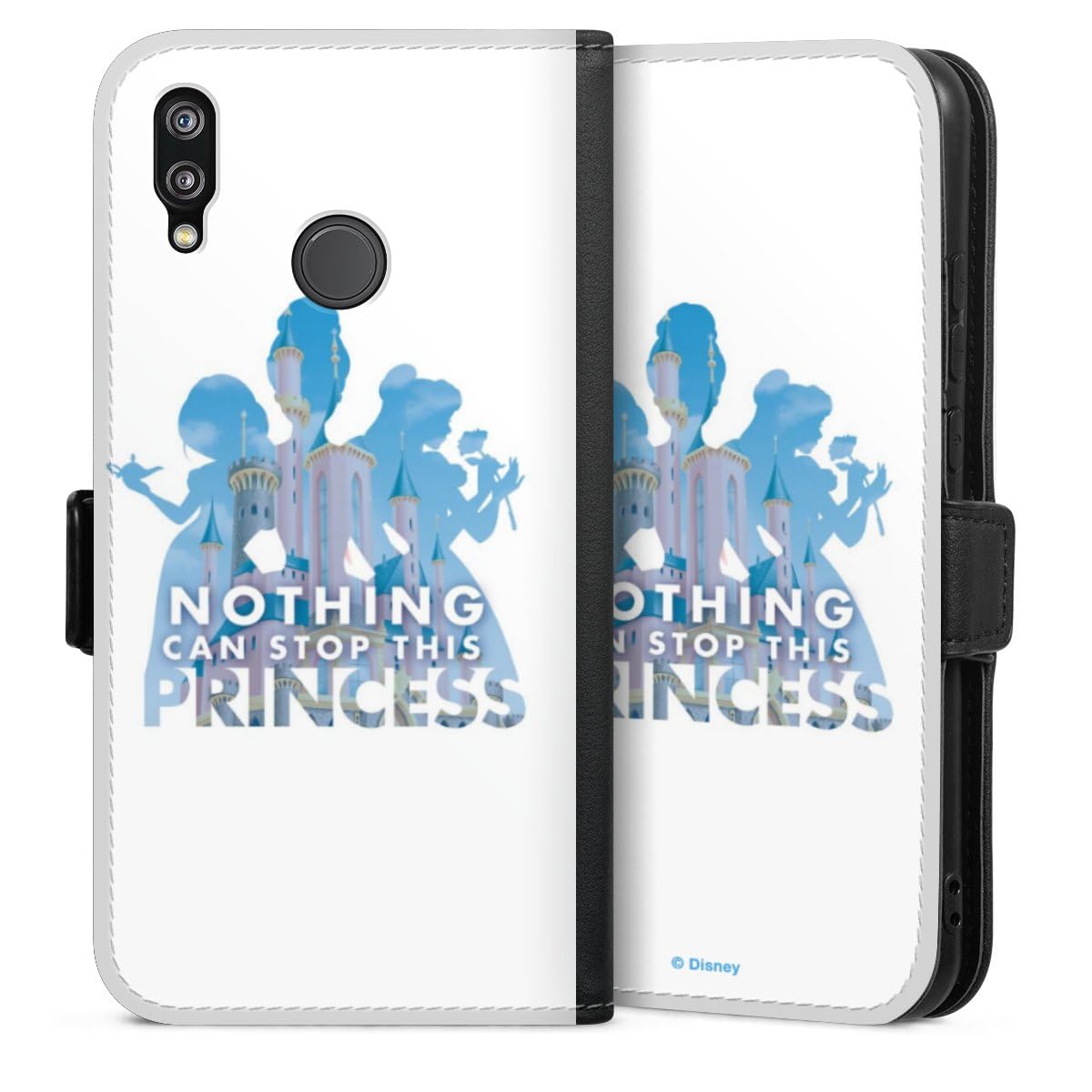 Etui Compatible avec Huawei P20 Lite Etui Folio Etui magnetique Princesses Disney Produit sous Licence Officielle Disney
