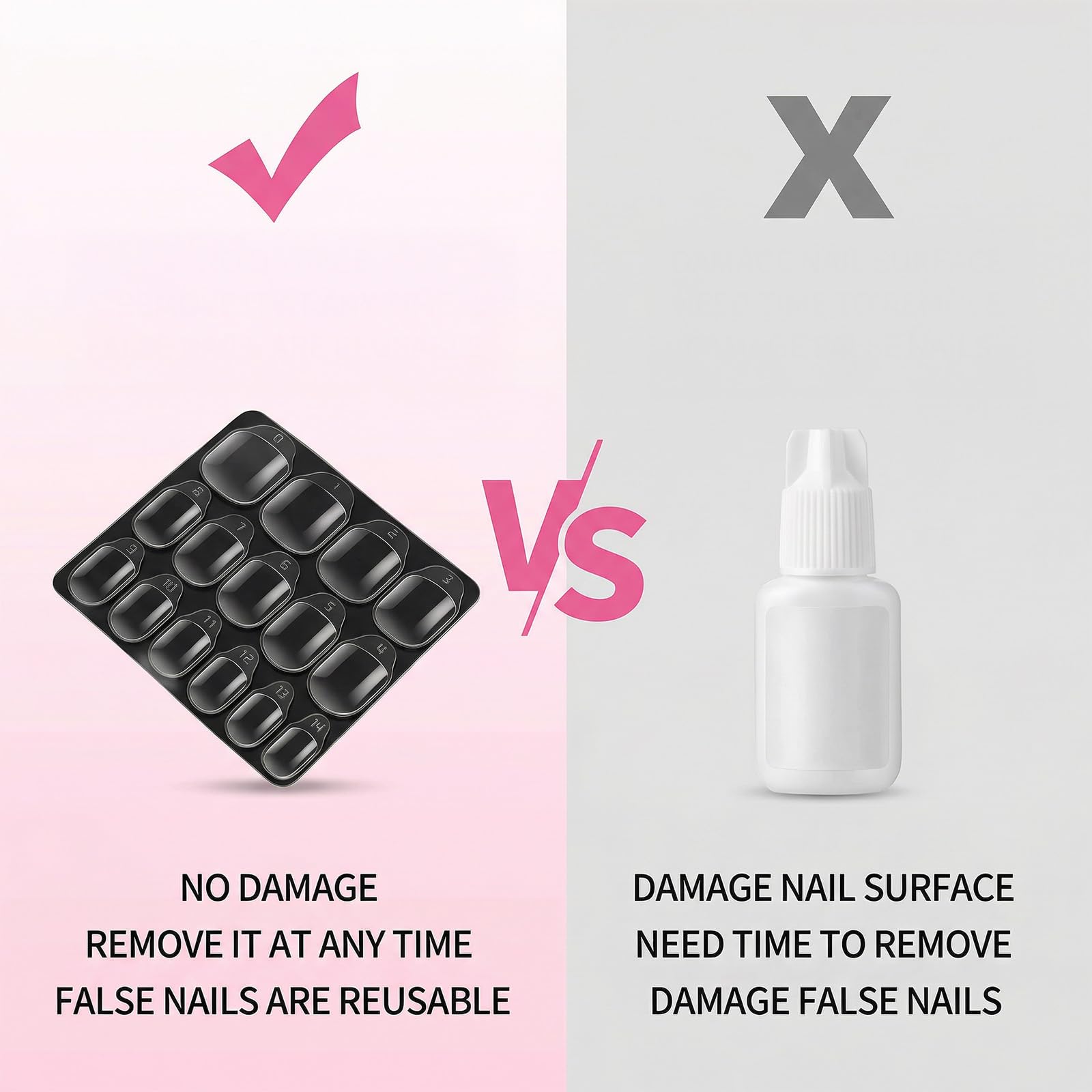 600 sztuk przezroczystych dwustronnych płatków samoprzylepnych do paznokci Press On Nail Praktyczne naklejki na paznokcie żelowe do sztucznych paznokci Fake Nail DIY akcesoria do manicure, akcesoria