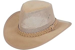 Dorfman Pacific Men's Soaker Sun Hat with 360 Degree Mesh for Unobstructed Outdoor Visibility