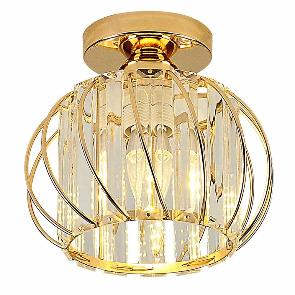 Lámpara de techo de cristal semi-empotrada para iluminación de pasillos 8