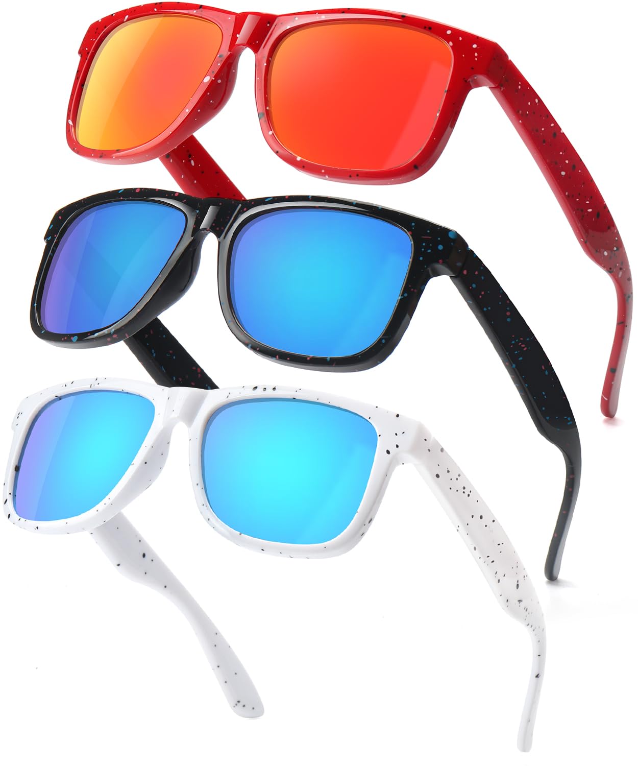 SEKKAF Kids Polarized Sunglasses Age 3-12 Toddler Shades for Boys Girls,Durable Sun Glasses with UV Protection
