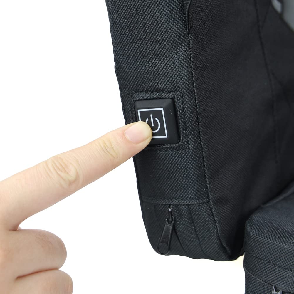 Sillas Plegables para Gradas, Asientos de Estadio con CalefaccióN, Acolchado Extra Grueso de AlgodóN Perlado, con Correas para los Hombros, Sin BateríA Externa