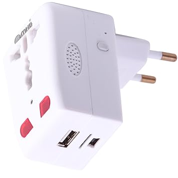 m mhb HD Hidden Wired Plug Spy Camera Video/Audio Recording and HD Sound Motion Detection with 365 Day Monitoring While Recording no Light Flashes