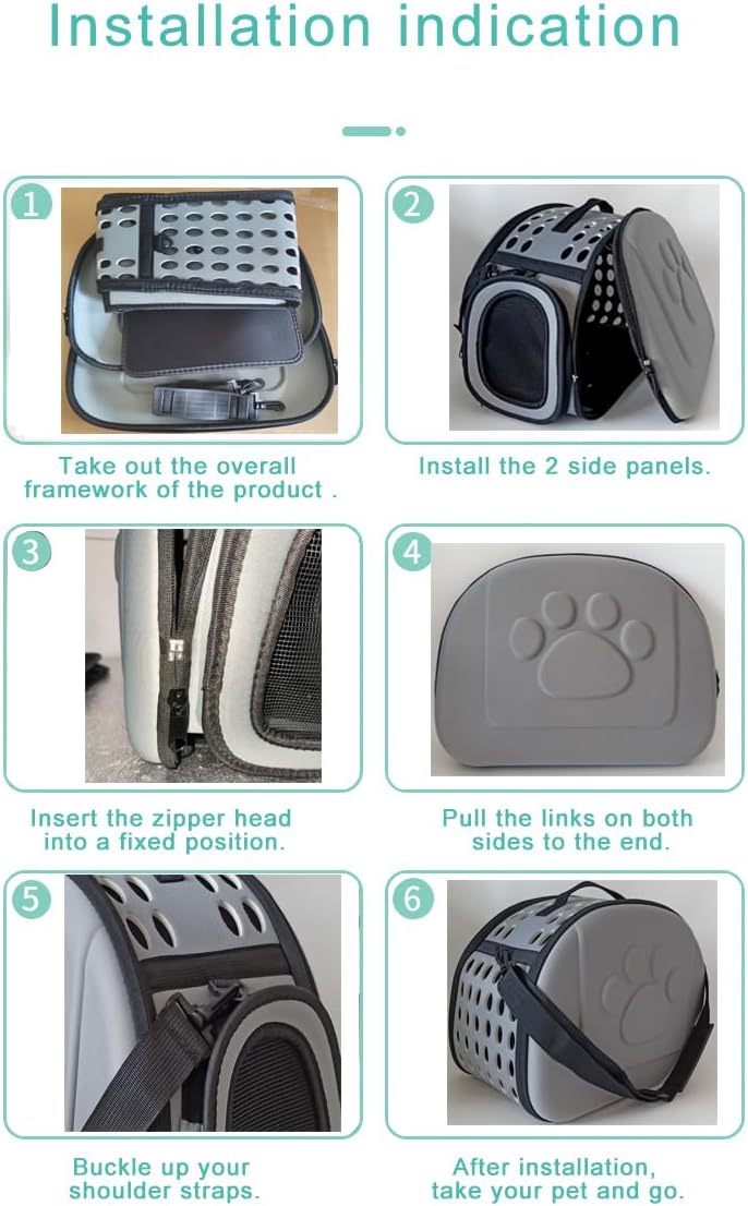 Cats Carrier for Cats & Small Dogs, Puppy,Up to 18lbs, Soft Pet Carrier Backpack with Mesh Windows, Ventilated Handbag for Travel/Hiking/Camping/Bag, Portable Crate (Gray)