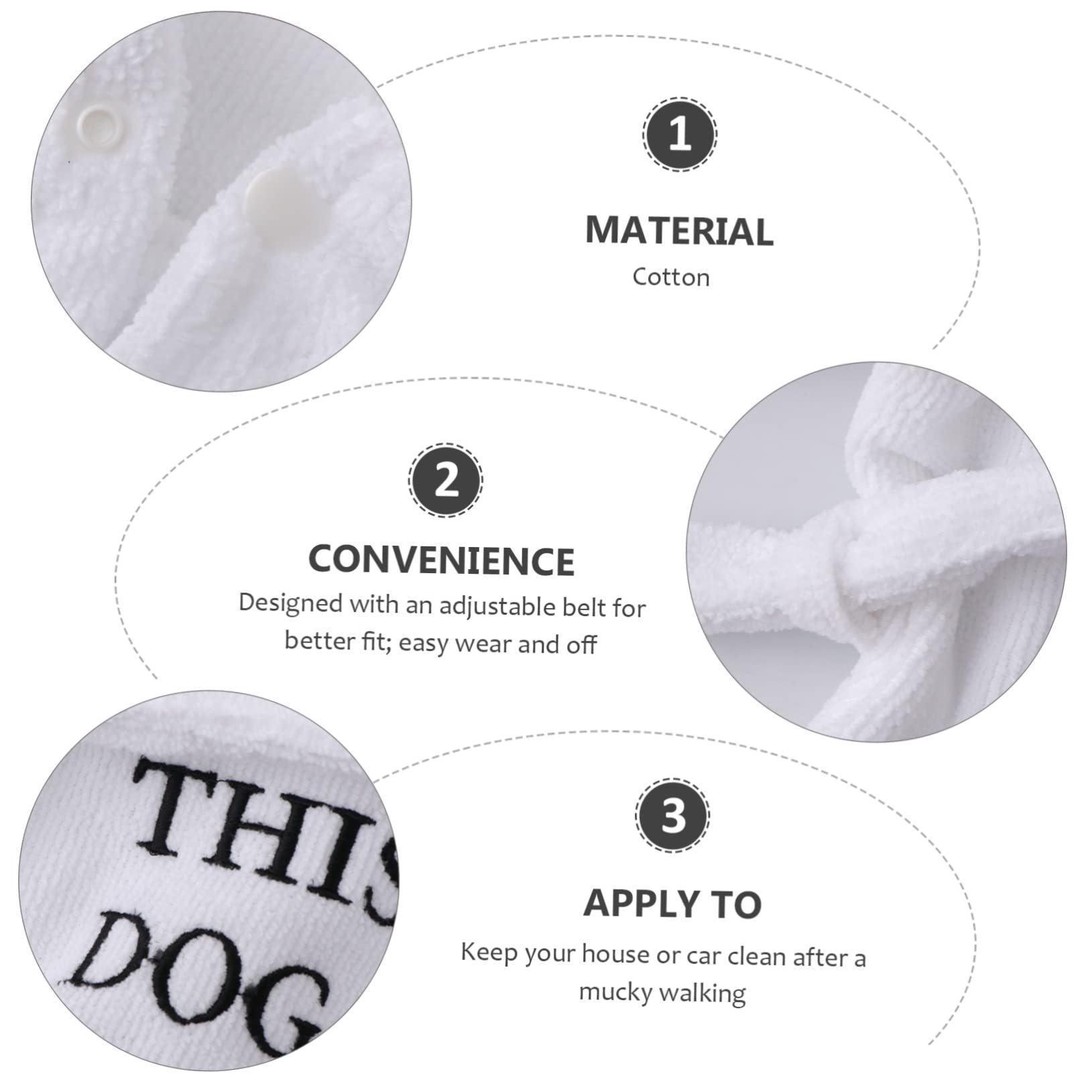 Supvox 3St Hundepyjama Tier Pyjama Hunde Bademantel Hunde-Bademantel Schlafanzug für Hunde schnell trocknende Hundehandtücher Milchspender für Welpen Haustier Bademantel welpen Bademantel