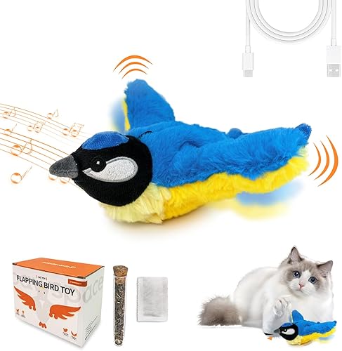 Miniatura 10 de Juguete interactivo para gatos con hierba gatera, sonido musical (puede apagar), satisface el instinto natural de choque del gato, funda lavable de