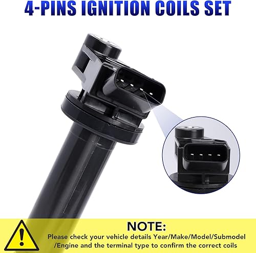 Miniatura 5 de Juego de 6 bobinas de encendido y bujías para Toyota Sienna Avalon Camry Highlander Lexus ES300 RX300 ES 300 RX 300 1999 2000 2001 2002 2003 2004