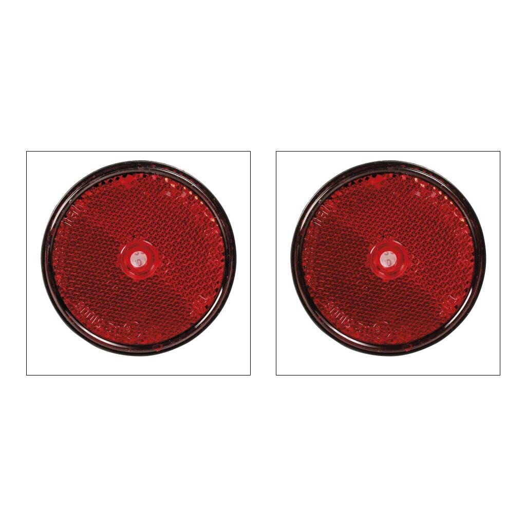 Catadioptre Adhésif Réfléchissant - 105 X 48 Mm, Orange - Signalisation Véhicule, Sécurité Routière