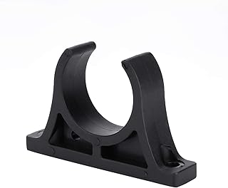 FECAMOS Paddle Holder, Black Inflatable Boat Paddle Holder Clip Effort Saving Compact 2 Pcs for Rowing Boats for Helping Save Effort While Rowing