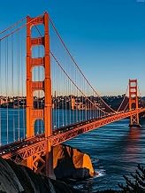 YSCOLOR Kits de Diamond Painting pour adultes Pont de la baie de San Francisco Kit d'art diamant 5D pour débutants Décoration murale à faire soi-même 30x40 cm
