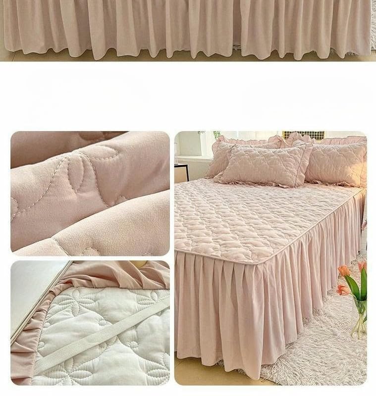 Falda de cama gruesa ideal para renovar el estilo en habitaciones de invitados 5