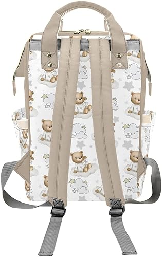 Miniatura 3 de Bolsa de pañales personalizada con diseño de vaca para mujer, mochila de lactancia con nombre personalizado, bolsa de pañales para bebé, niño, niña,