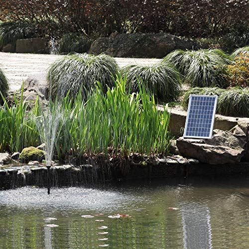 Aeo 20W Solar Water Pump Kit: Dc Brushless Submersible Water Pump 410Gph With 18V 20W Solar Panel For Solar Fountain, Fish Pond, And Aquarium (No Backup Battery) #TOP5