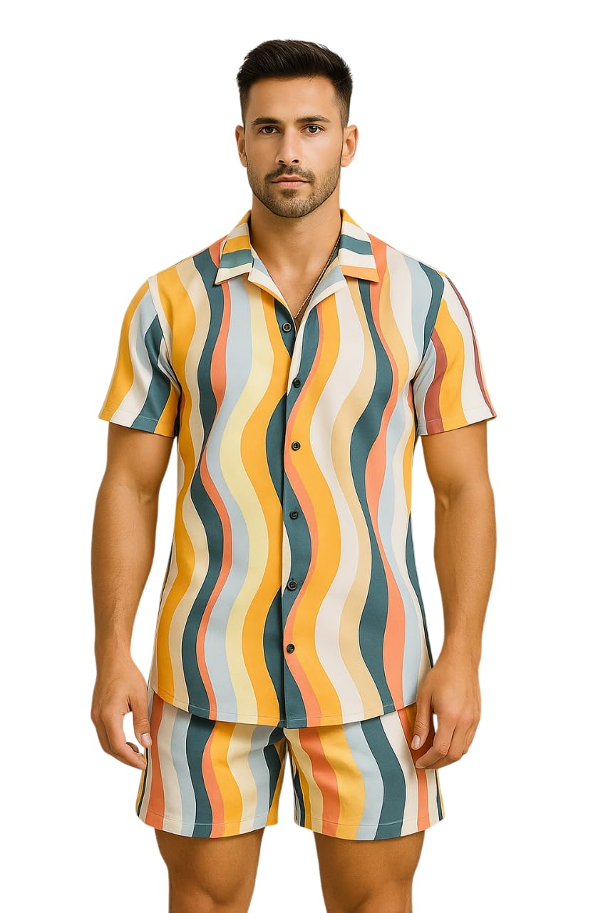 Men's Nightwear || Mens Printed Night Suits || Night Suit Co-Ord Set for Mens Multicolo1-picture-19