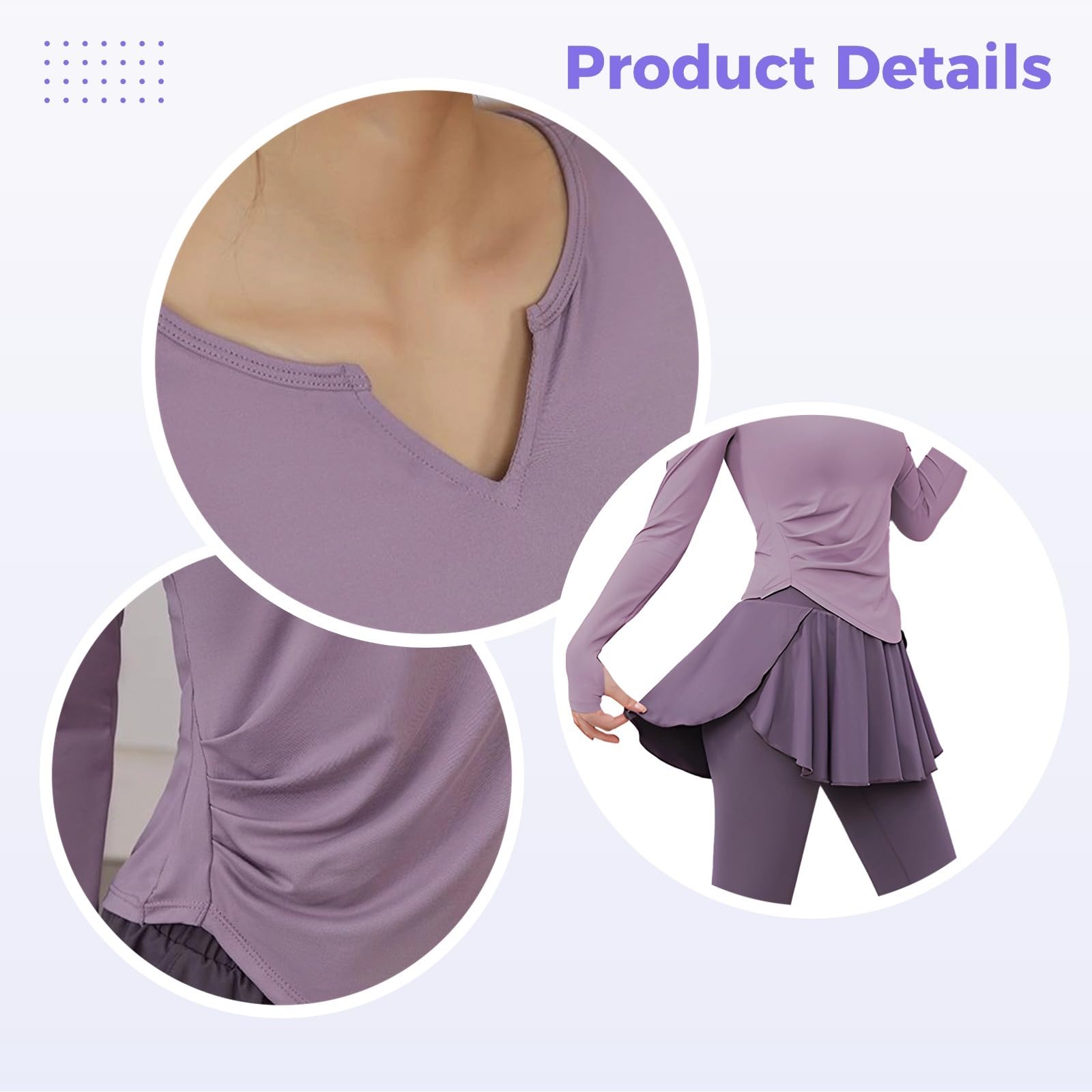 Set da allenamento da donna, 3 pezzi, per yoga, da donna, top senza maniche e maniche lunghe, XXL per 61-68 kg, misto poliestere traspirante