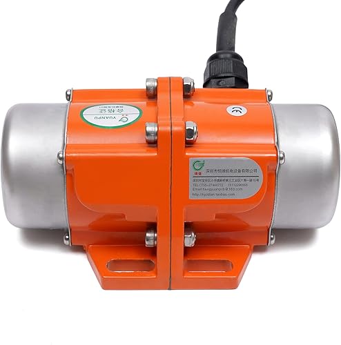 Miniatura 2 de Vibrador de hormigón Motor de vibración 1 fase, vibrador de hormigón de CA 110V Monofásico AC Motor vibratorio eléctrico Caja de aleación de