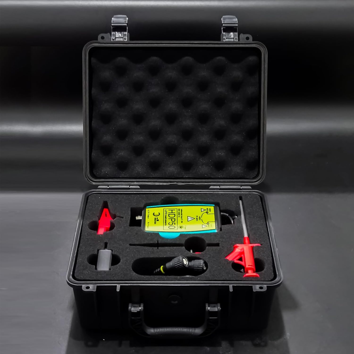 Goupchn HDP50 High Voltage Differential Active Probe 1400V 100MHz 50X/500X Attenuation Rate Oscilloscope Probe Kit with Accessories