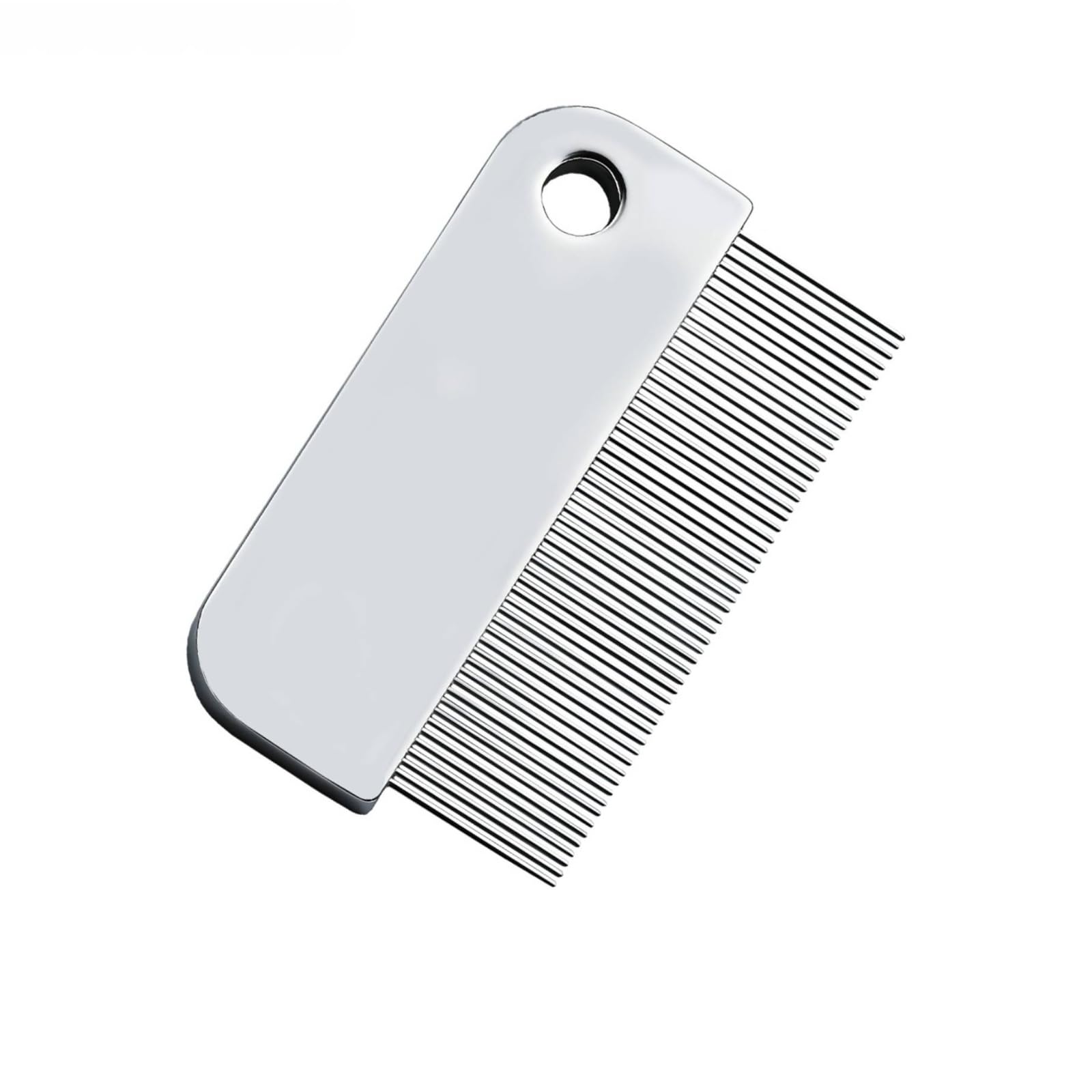 Mini Pettine Viso per Animali Pettine Toelettatura Pettine Dettagli Pettinino Metallo in Alluminio Controllo Preciso Zone Sensibili Occhi Orecchie Adatto per Casa Viaggio Toelettatura Professionale