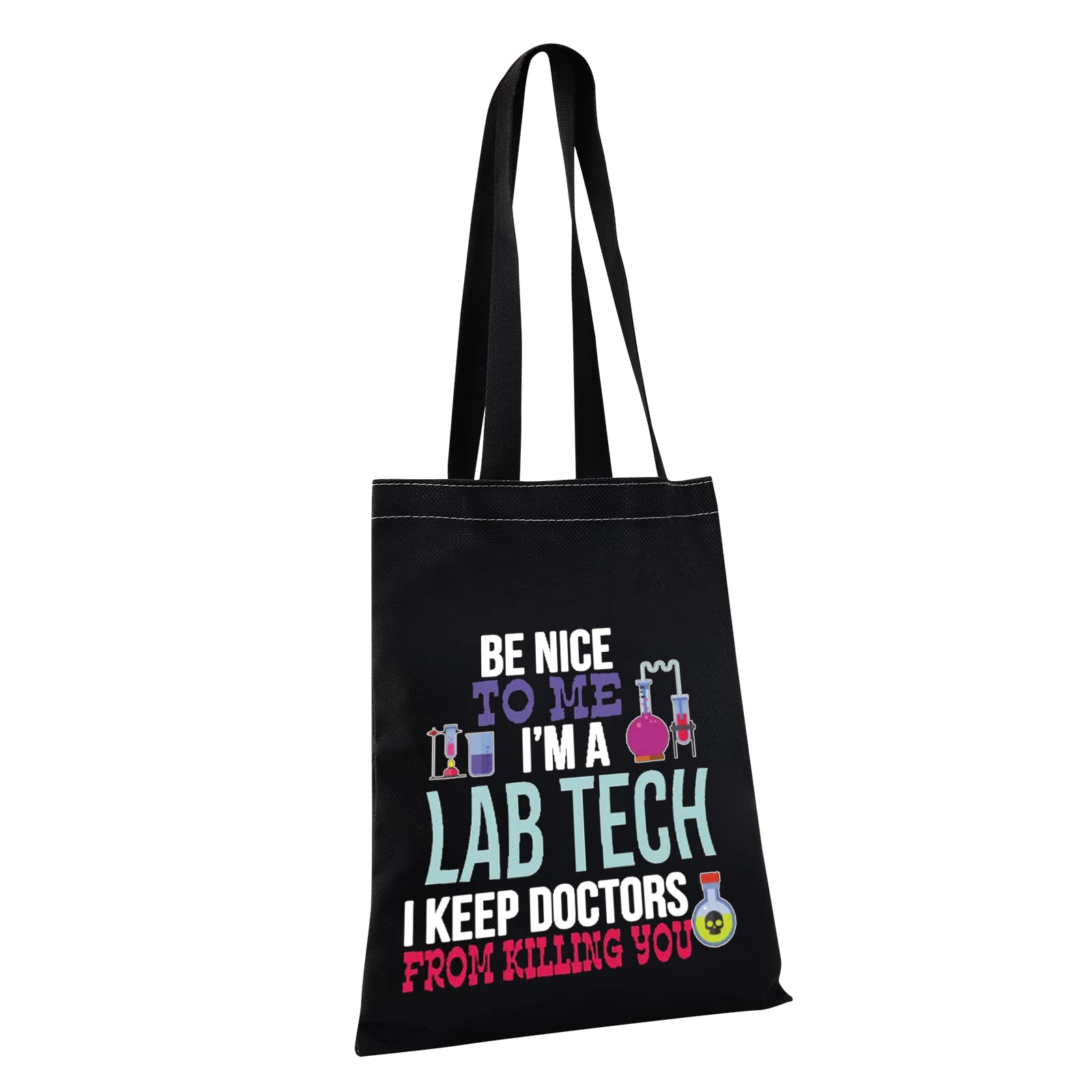 G2TUP Funny Lab Tech Laboratory Technician Week Gift Cosmetic Bag Medical Scientist Lab Technician Travel Organizers (Lab Tech T)