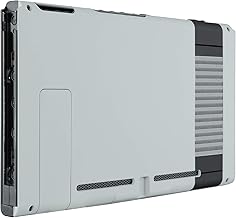 eXtremeRate Soft Touch Grip Classics NES Style Console Back Plate DIY Replacement Housing Shell Case for Nintendo Switch Console with Kickstand – JoyCon Shell NOT Included