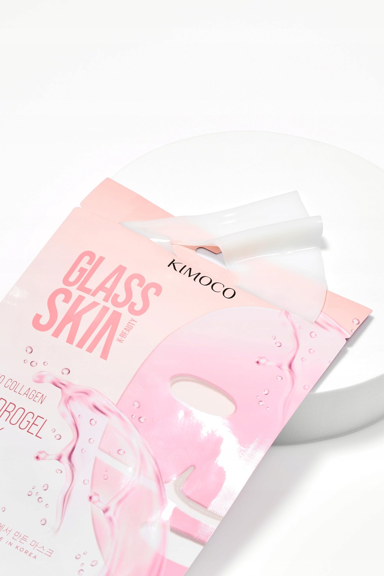 KIMOCO Glass Skin Zestaw 10 Masek Hydrożelowych w Płachcie Krem Aloes SPF50 | Kwas Hialuronowy i Kolagen, Efekt Glass Skin, Ekstrakt z Aloesu, 32 ml na Maskę, K-Beauty