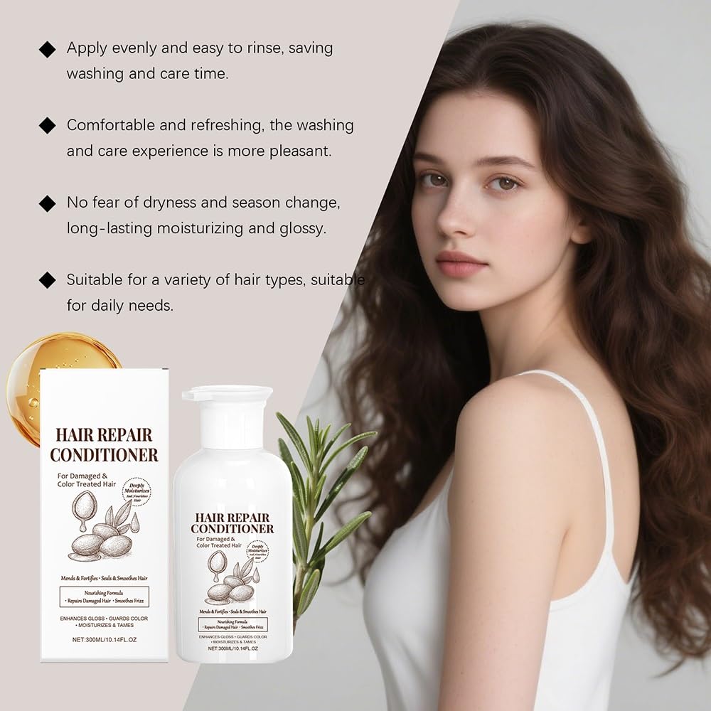 Reparieren Sie den feuchtigkeitsspendenden Conditioner | Tägliche Anti-Frizz-Haarpflege verbessert Weichheit und Glanz(2PCS)