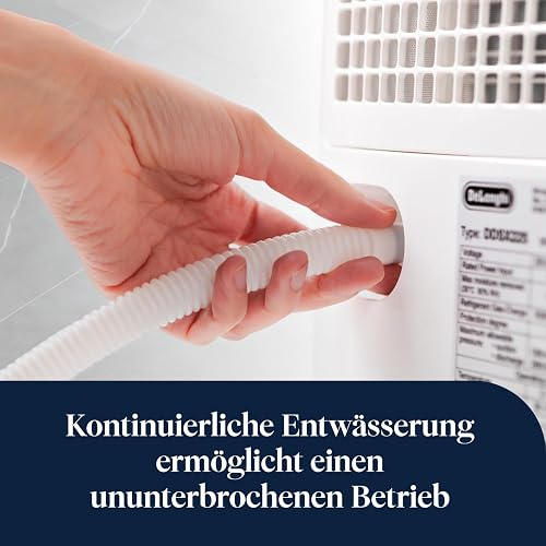 De’Longhi Tasciugo AriaDry Multi - Déshumidificateur Portable pour la Maison, Élimination de l'Humidité 25L/24h, Séchage, Anti-Moisissure, Minuteur, Silencieux, Blanc (DDSX225) [Classe énergétique A+] - 8