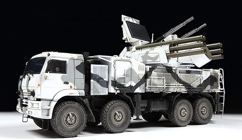 Miniatura 2 de Zvezda 530003698 1:35 Pantsir S1 Anti Aircraft System, kit modelo, kit de plástico, kit de montaje para montaje, réplica detallada
