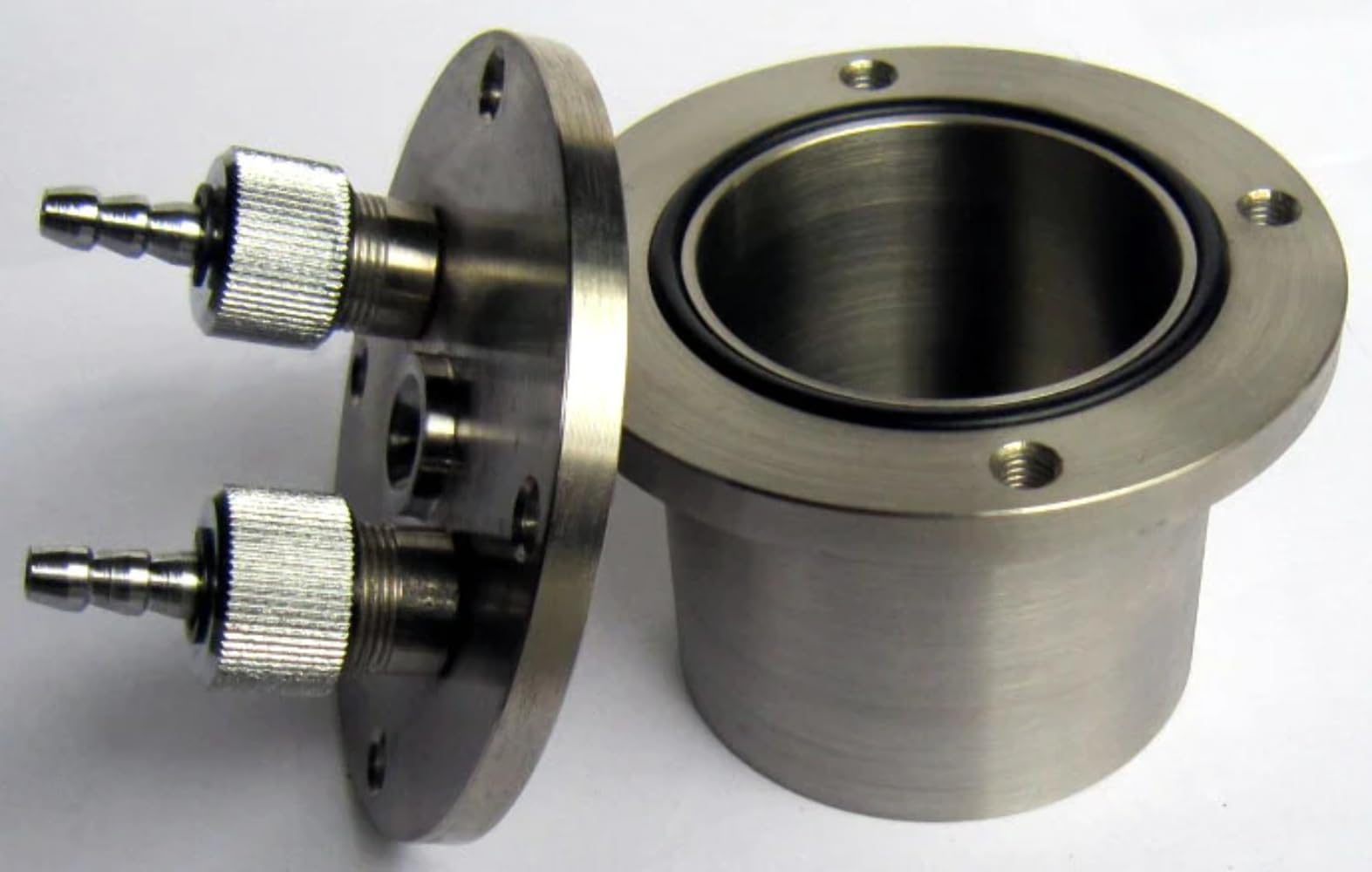 Tarro de fresado planetario al vacío de carburo de tungsteno de 50 ml con camisa de acero inoxidable 304 for un pulido eficiente