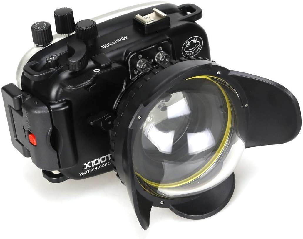 Seafrogs Underwater Case 130FT/40M Camera Diving Waterproof Housing case for Fujifilm X100T