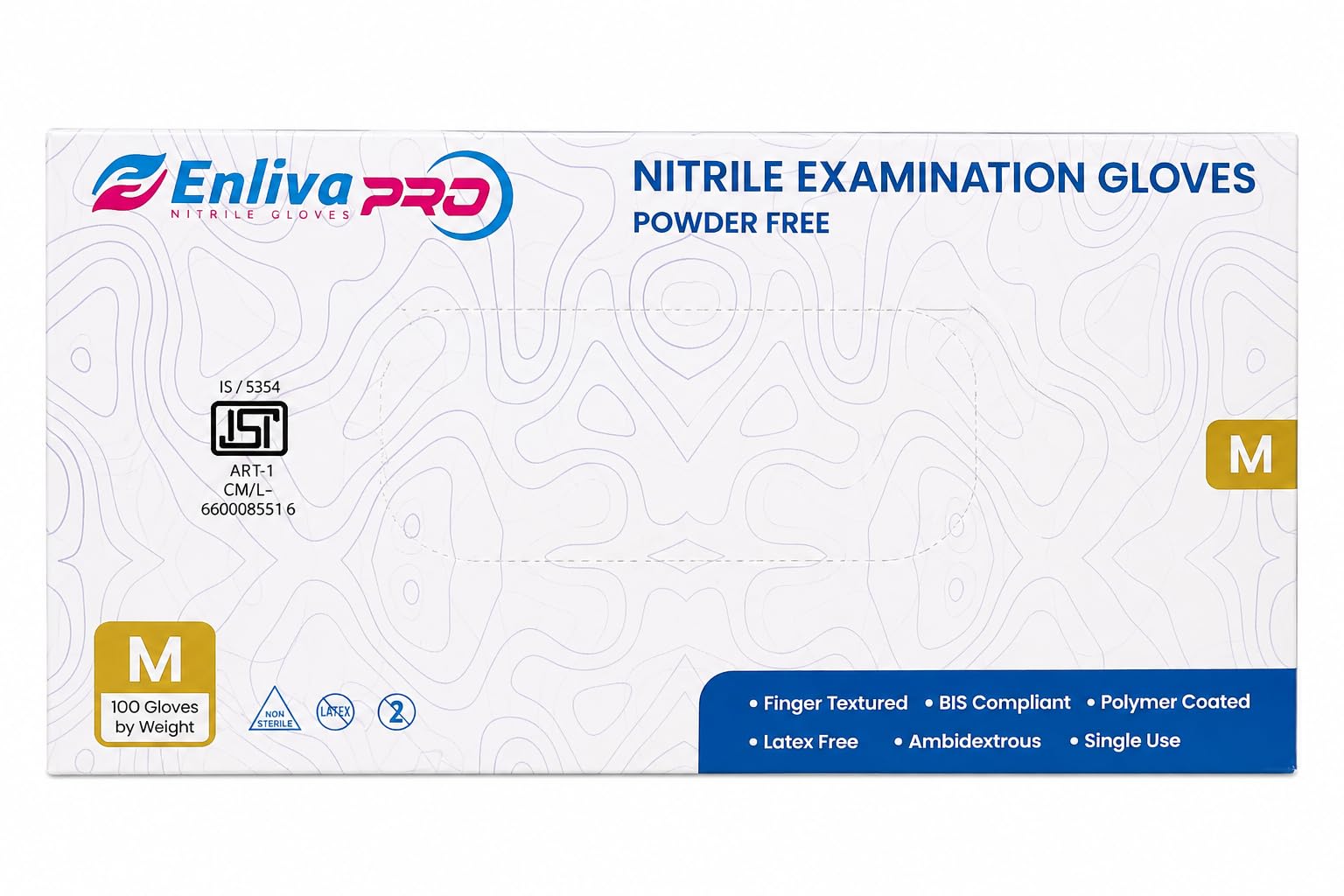 Enliva Pro Nitrile Disposable Gloves Medium size.-image-10