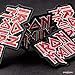 Iron Heavy Metal Band Embroidered Patch Iron On (3 x 1.9 inches)