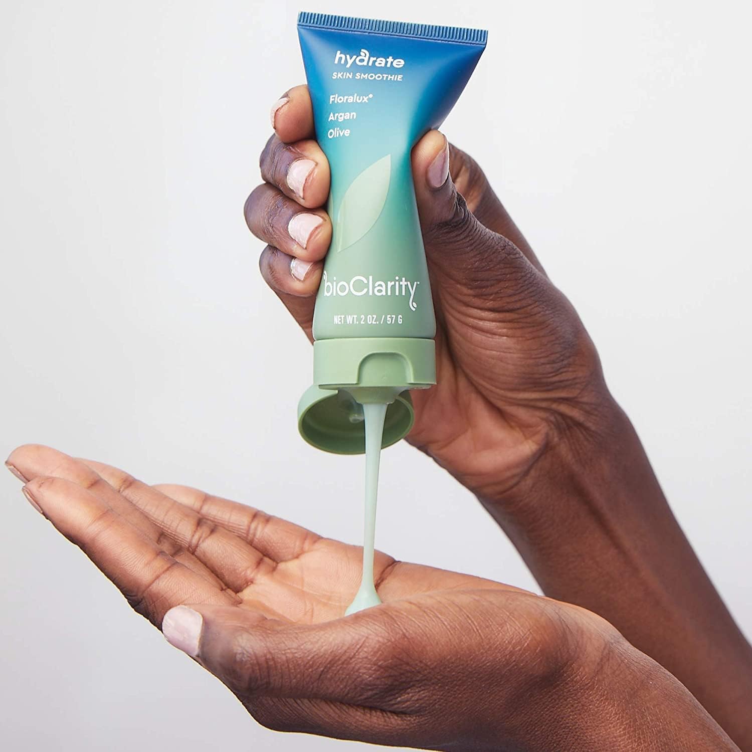 BioClarity Skin Smoothie 24-Hour Gel Moisturizer for Normal & Oily Skin Types, 100% Vegan, Clean Ingredients, with Olive, Argan & Ceramide, 2 fl oz, Pack of 3