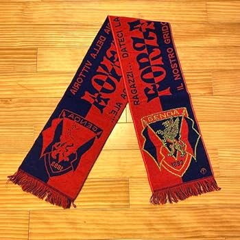 Amazon.co.jp: FORZA GENOA ジェノアCFC マフラー イタリア 三浦知良