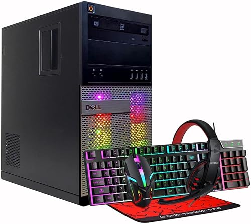 Miniatura 1 de Dell Optiplex Gaming Desktop PC - Intel Core i7 4th Gen 3.4GHz, NVIDIA GeForce GT 1030 2GB, 16GB RAM, 512GB SSD, Wi-Fi, Ultronix Keyboard, Mouse,