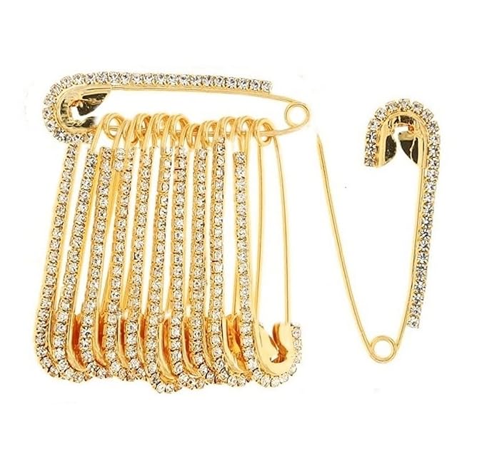 Buy THANU'S CRAFT Saree Pin New Design Stone Safety Sadi Sari Pins