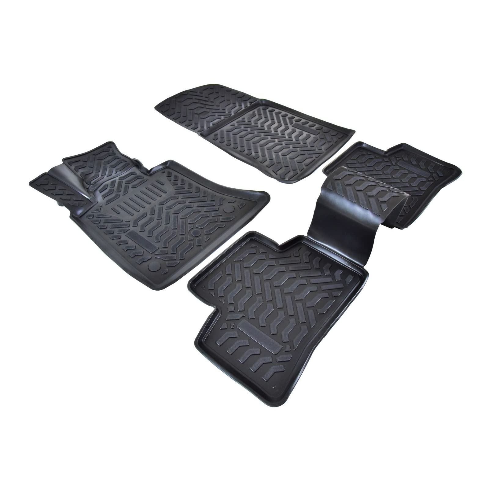 TAPPETINI IN GOMMA MERCEDES GLK X204 dal 2008 - TROUGH