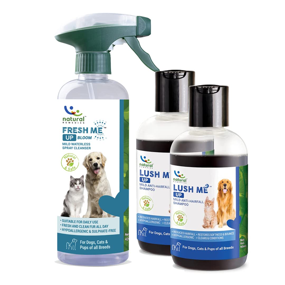 See full amazon price history chart for Natural Remedies Combo of Fresh Me Up Bloom Mild Waterless Spray Cleanser (420 ml) and Lush Me Up Mild Anti-Hairfall Shampoo (90 ml Each -Pack of 2) Daily use for Dogs, Cats and Pups of All Breeds Natural Remedies Combo of Fresh Me Up Bloom Mild Waterless Spray Cleanser (420 ml) and Lush Me Up Mild Anti-Hairfall Shampoo (90 ml Each -Pack of 2) Daily use for Dogs, Cats and Pups of All Breeds (B09YDBG4FQ) Amazon Price History, Amazon Price Tracker