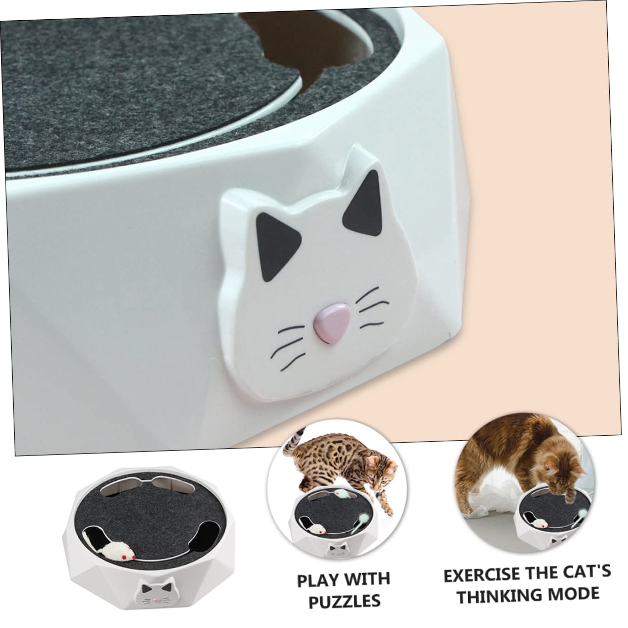 DOITOOL Juguete para Mascotas Juguetes para Perros Cachorros Multicolor ratón Cuerda Abdominales