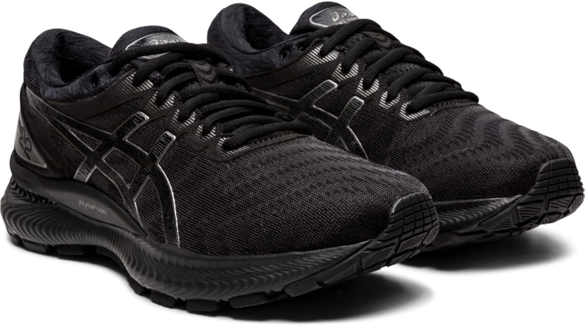ASICS Women's Gel-Nimbus 22 Lite-Show Running Shoes 5 Black/Black