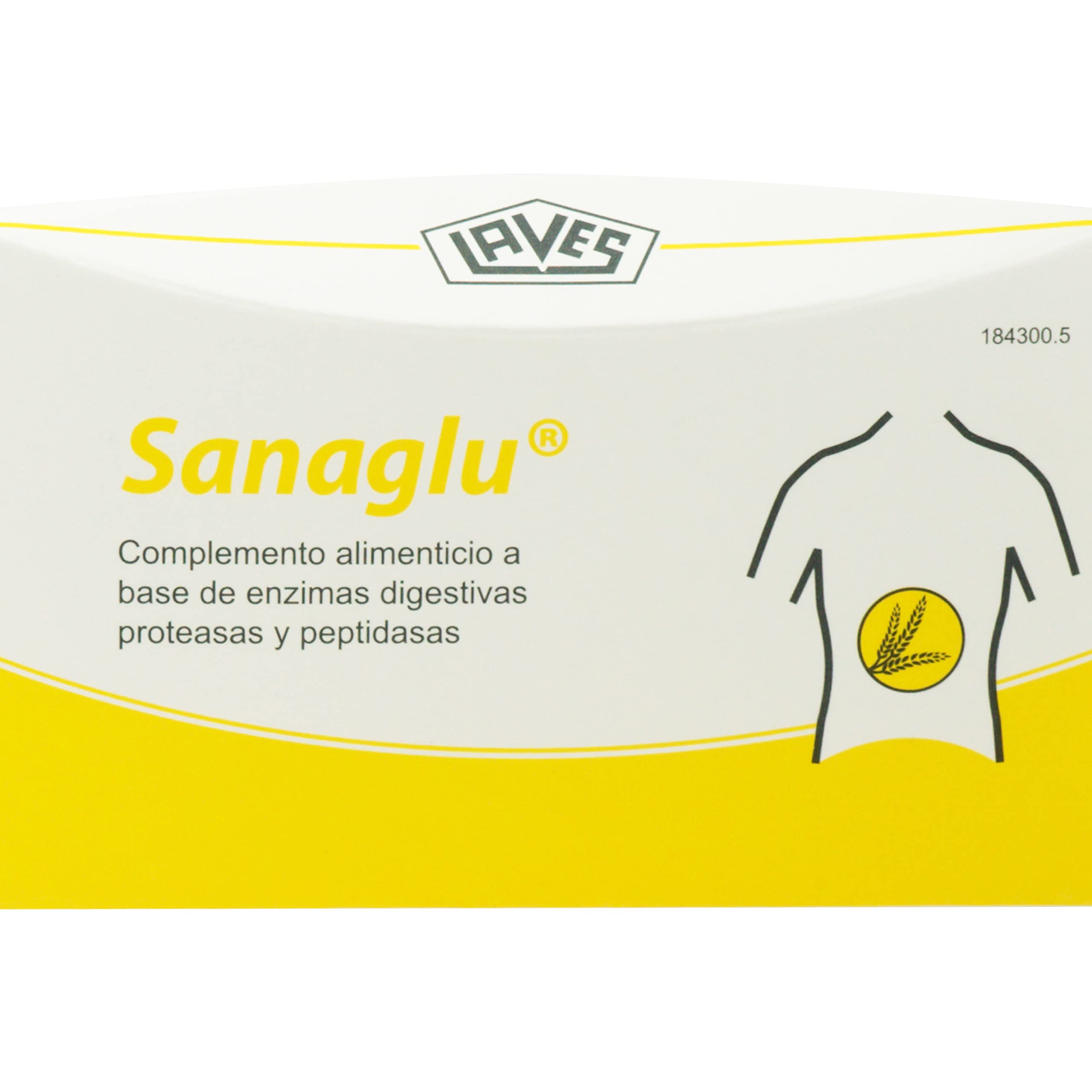Sanaglu® Sensibilidad al Gluten, 30 Cápsulas.