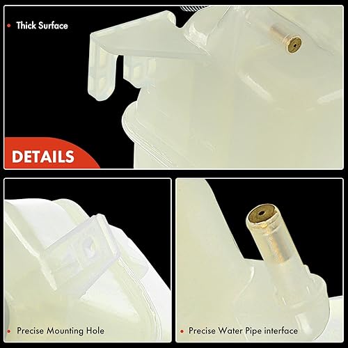 Miniatura 7 de A-Premium Tanque de depósito de recuperación de desbordamiento de refrigerante del motor [con tapa y tubería] Compatible con Chevrolet Captiva Sport